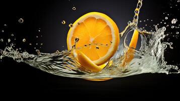 dynamic lemon orange photo