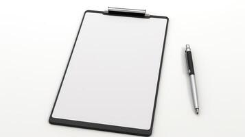 frame digital clipboard isolated white photo
