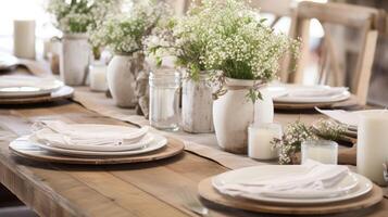 weathered table top display photo