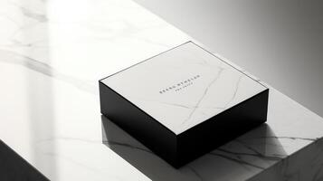 luxury black box packaging photo