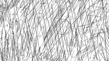 Dynamic Animated Chaos with Energetic Black Lines on White Background, A 4k Looping Texture Animation video