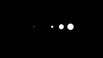 Loading dots seamless loop circle animation isolated on black background video