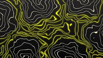 abstrato topográfico mapa estilo líquido néon suave desatado ciclo fundo video