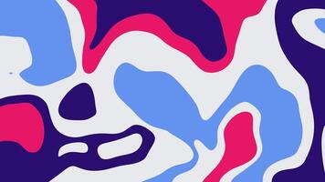 Abstract liquid shapes smooth flowing on white background video