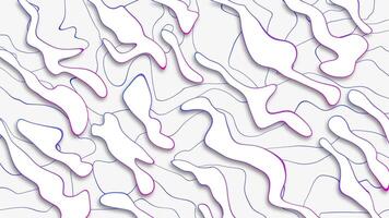 White abstract liquid gradient shapes fluid seamless loop background video