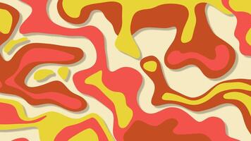 Abstract fluid liquid shapes with shadows seamless loop background video
