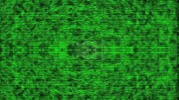 Abstract Green Digital Noise Background Loop with Wavy Horizontal Lines and Central Bright Pattern Futuristic Data Stream Animation video