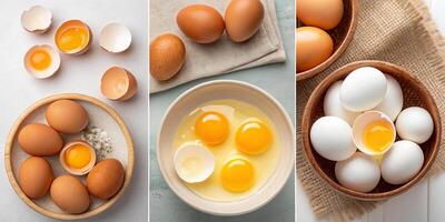 Brown and White Nest Eggs photo