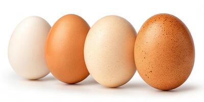 Top View of Eggs in a Nest photo
