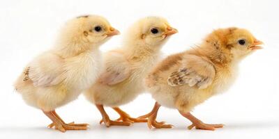 Bright White Background with Baby Chicks photo