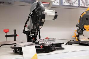 Precision cutting tools showcased in a well-organized hardware store aisle with ample lighting for detailed inspection photo