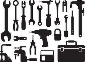 BEST tools icons set illustration vector