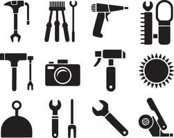 tools icons set illustration vector
