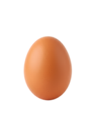 Single Brown Chicken Egg Isolated on Transparent Background Closeup Studio Shot of a Perfect Ovate Egg with Light Brown Hue and Subtle Texture png