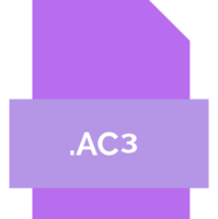 Ac3 File Extension Icon Fill Crisp Corners With Symbol png