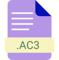 Ac3 File Extension Icon With Symbol png