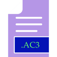 Ac3 File Format Icon Fill Inside png