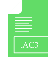 Ac3 File Format Icon Fill Insidse With Symbol png