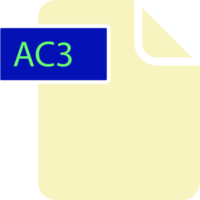 Ac3 File Format Icon Rounded And Spacing png