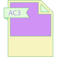 Ac3 File Format Icon Minimal png