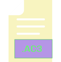 Ac3 File Format Icon Outline And Fill png