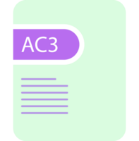 Ac3 File Icon Deep And Minimal png