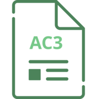 Ac3 File Icon Minimal Outline With Symbols png