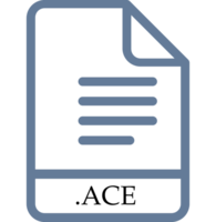 Ace File Minimal Icon With Symbol png