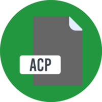 Acp File Format Icon Rounded Circle Bg png