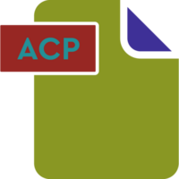 Acp File Format Icon Rounded Shapes And Spacing png