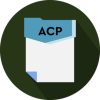 Acp File Format Minimal Icon With Circular Shape png