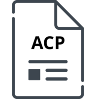 Acp File Icon Minimal Outline With Symbols png
