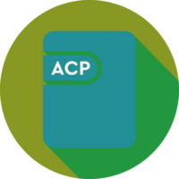 Acp File Icon Jelly Bean And Blue Ribbon Color In Circular Shape png