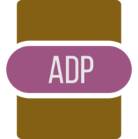 Adp File Extension Icon Rounded And Color Fill png
