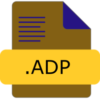 Adp File Extension Icon Insidse Fill With Lines Fill png