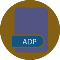 Adp File Format Icon Circular Shape png