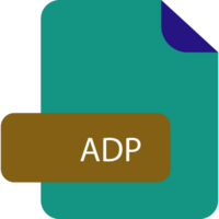 Adp File Extension Icon Rounded Corners And Deep Color png