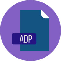 Adp File Format Icon Rounded Circle Bg png
