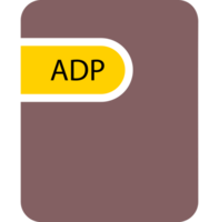 Adp File Icon Black Fill And Empty For Symbol png