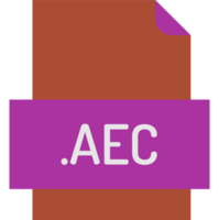 Aec File Icon Fill Crisp Corners With Doted Lines png