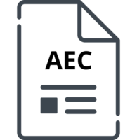 Aec File Icon Minimal Outline With Symbols png