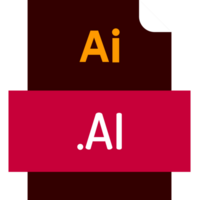 Ai File Icon Fill Crisp Corners With Doted Lines png
