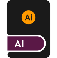 Ai File Format Icon Black Outline V1 png