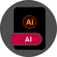 Ai File Format Icon Circular Shape png