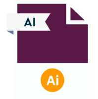 Ai File Format Icon Roe Color Fill png