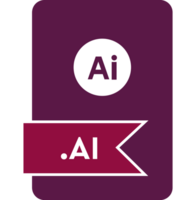Ai File Format Icon Wine Berry Fill V1 png