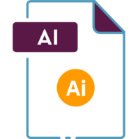 Ai File Format Minimal Icon Outline png