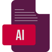 Ai icon with ai file png