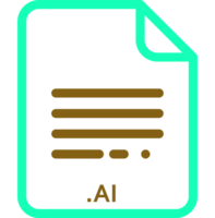 Ai Doted And Dashed Icon Inside Transparent png