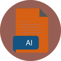 Ai File Extension Icon Black Color Crisp Corners Circular Shape png